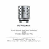 smok v12 prince mesh 0 15 ohm coils f6 xl